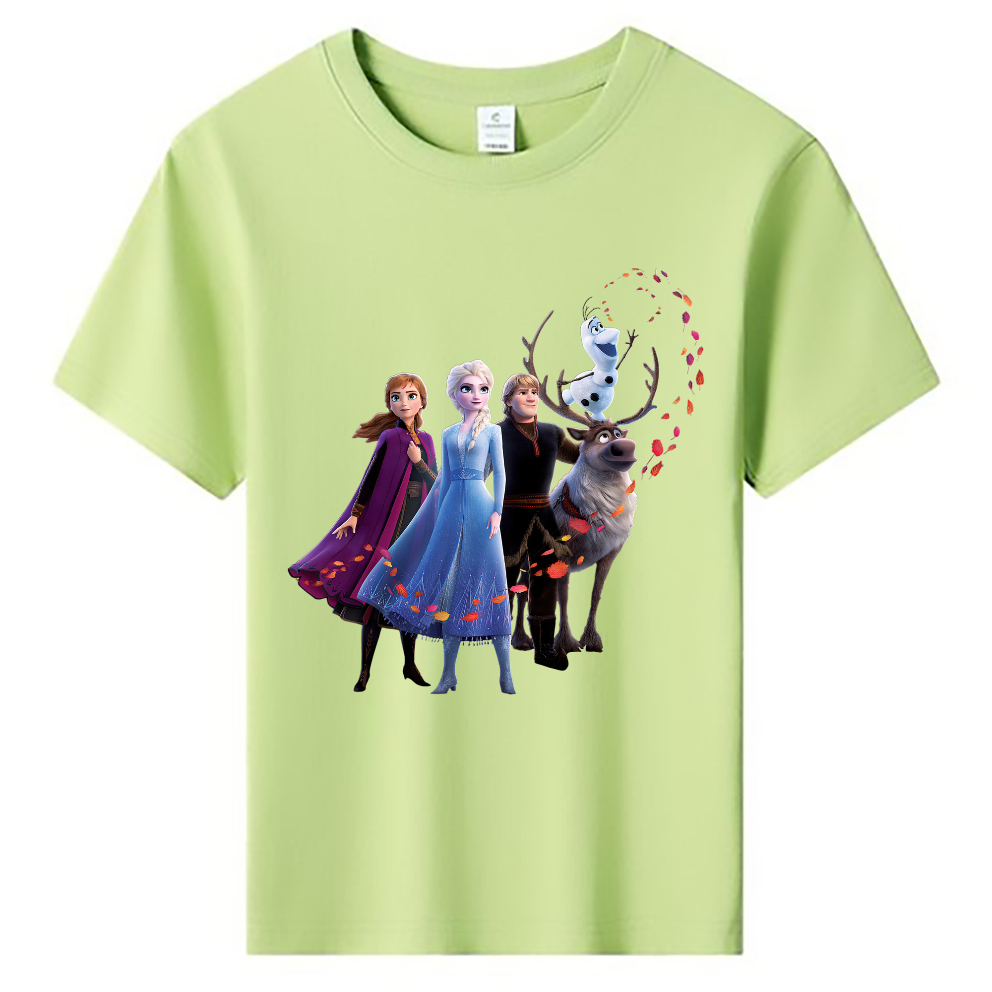 （画像用） アナと雪の女王 アンナ エルサ Frozen Anna Elsa 綿100％キッズTシャツ（フロントプリント）
